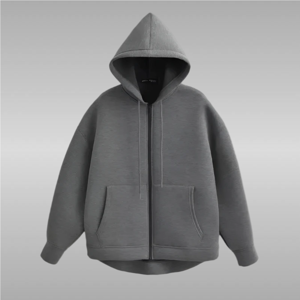 CENTO | Trendy Oversized Unisex Zipper Hoodie