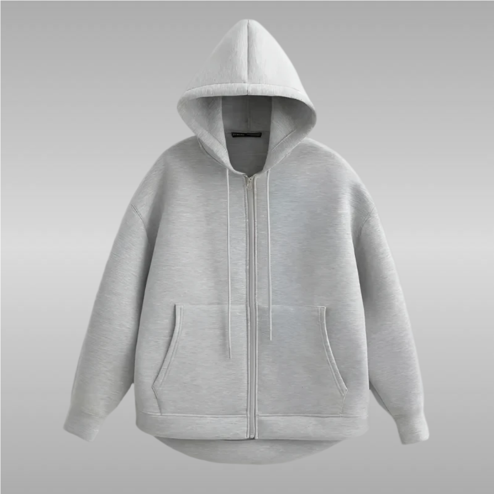 CENTO | Trendy Oversized Unisex Zipper Hoodie