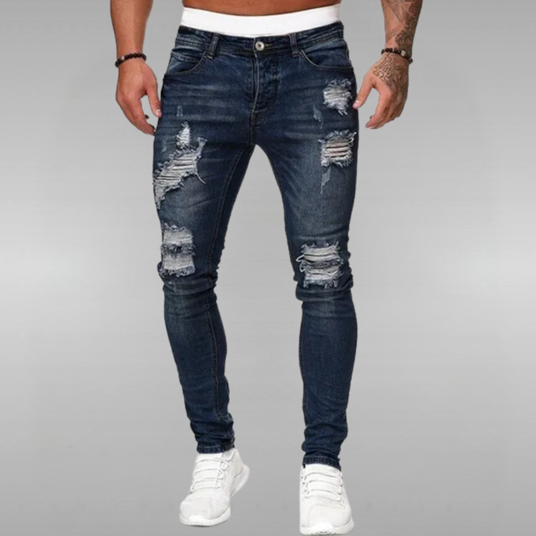 CENTO | Men's Ripped Skinny Jeans