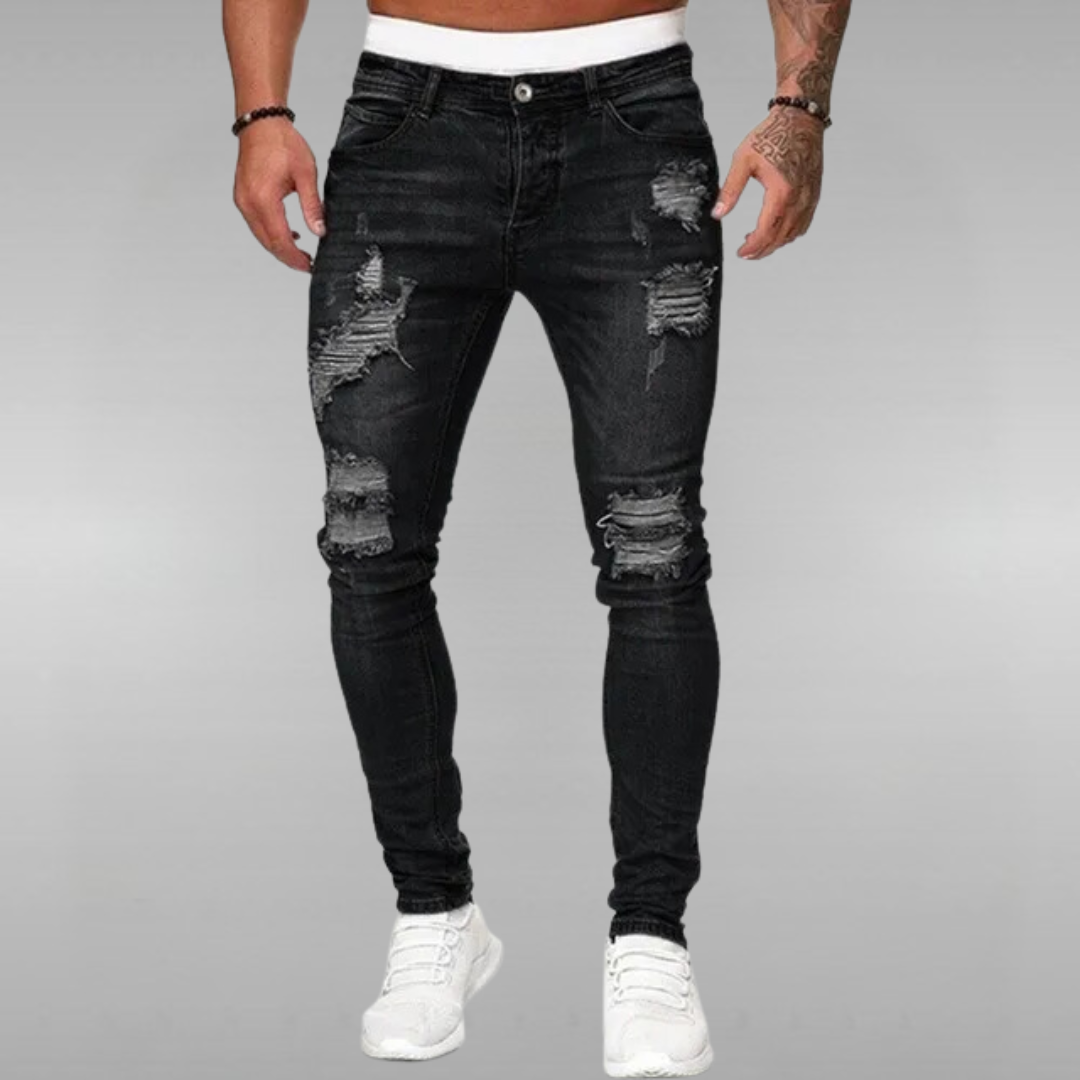 CENTO | Men's Ripped Skinny Jeans